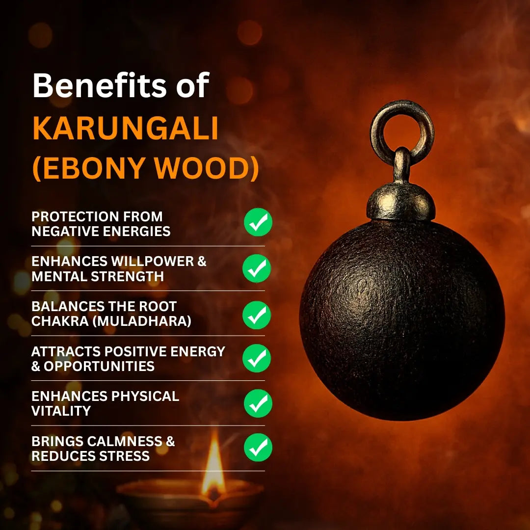 Silver Plated Eternal Karungali Mala